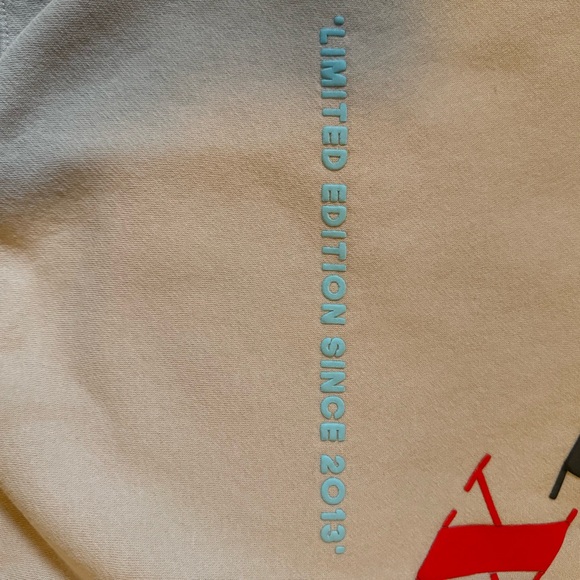 White Fox “Limited Edition Since 2013” Oversized Crewneck Sweatshirt – Beige ML - Picture 6 of 10